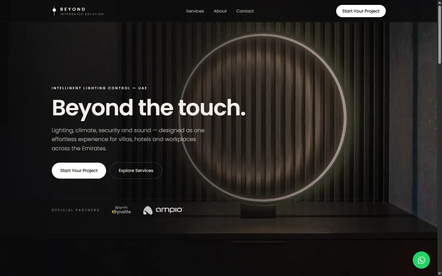 Homepage of Beyond Controls website